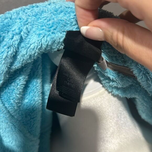 Girls North Face Bright Blue Fleece Jacket 14/16 - Picture 5 of 11